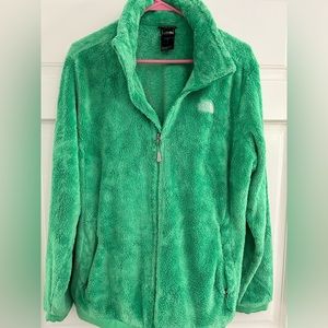 Green fleece North Face Jacket